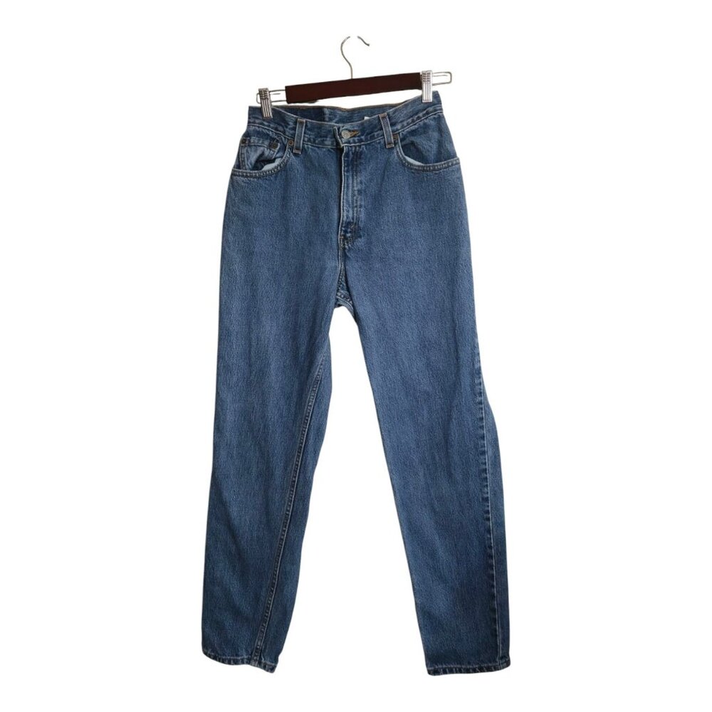 Vtg Levis Jean Women 8 Blue 550 Relaxed Fit Tapered Leg Western Rancher Y2K 2001